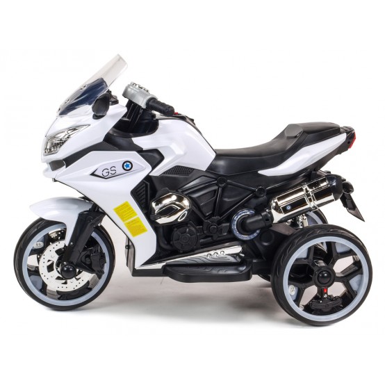 Sportovní motorka Dragon s osvětlenými koly, MP3, USB, TF, BÍLÁ